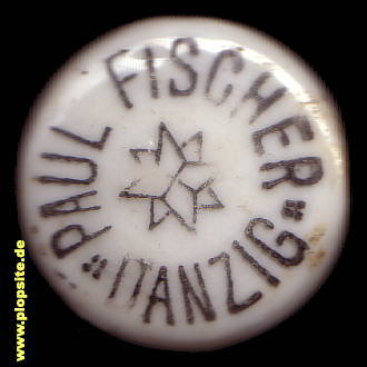 Bügelverschluss aus: Brauerei Paul Fischer, Danzig, Gdańsk, Polen