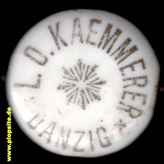 Bügelverschluss aus: Brauerei Kämmerer, Danzig, Gdańsk, Polen