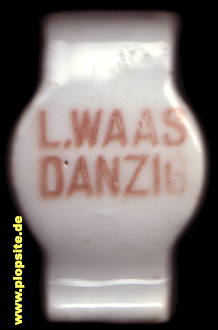 Bügelverschluss aus: Brauerei Leonhard Waas , Danzig, Gdańsk, Polen