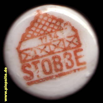 Picture of a ceramic Hutter stopper from: Brauerei Schloßgrund Gebrüder Stobbe, Danzig - Tiegenhof, Nowy Dwór Gdański, Poland