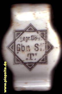 Picture of a ceramic Hutter stopper from: Brauerei Schloßgrund Gebrüder Stobbe, Danzig - Tiegenhof, Nowy Dwór Gdański, Poland