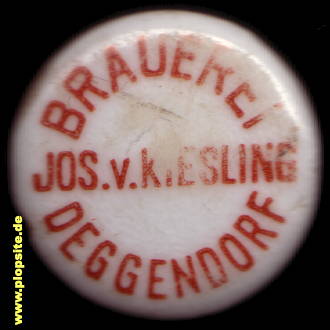 Bügelverschluss aus: Brauerei von Kiesling, Deggendorf, Deutschland