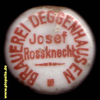 Bügelverschluss aus: Brauerei Rossknecht, Deggenhausen, Deggenhausertal, Deutschland