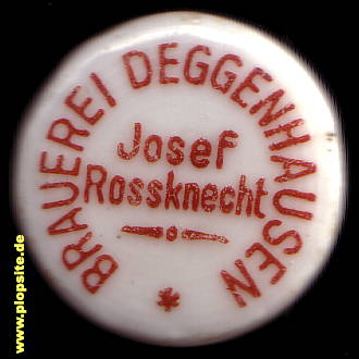 Bügelverschluss aus: Brauerei Rossknecht, Deggenhausen, Deggenhausertal, Deutschland