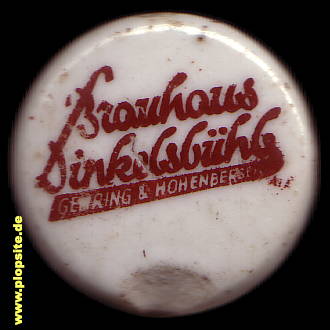 Picture of a ceramic Hutter stopper from: Brauhaus Gehring & Hohenberger, Dinkelsbühl, Germany