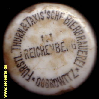 B�ügelverschluss aus: Fürstlich von Thurn & Taxis'sche Bierbrauerei in Reichenberg, Dobrowitz, Dobrovice, Tschechien