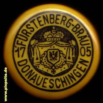 Picture of a ceramic Hutter stopper from: Fürstenberg Bräu, Donaueschingen, Germany