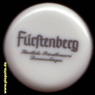 Picture of a ceramic Hutter stopper from: Fürstenberg Bräu, Donaueschingen, Germany