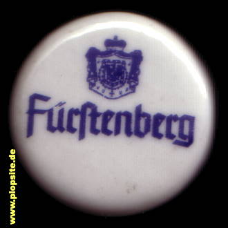 Picture of a ceramic Hutter stopper from: Fürstenberg Bräu, Donaueschingen, Germany