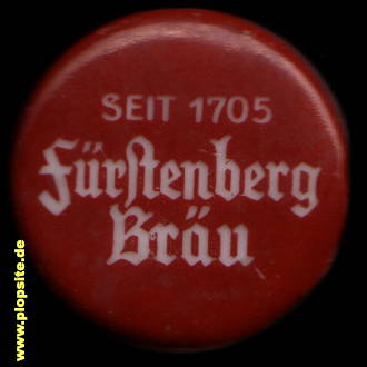 Picture of a ceramic Hutter stopper from: Fürstenberg Bräu  , Donaueschingen, Germany