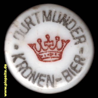 Picture of a ceramic Hutter stopper from: Kronen Brauerei, Dortmund, Germany