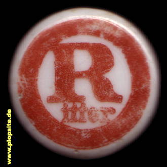 Picture of a ceramic Hutter stopper from: Ritterbrauerei, Dortmund, Germany