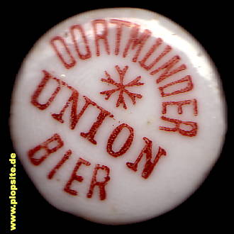 Picture of a ceramic Hutter stopper from: Union Brauerei, Dortmund, Germany