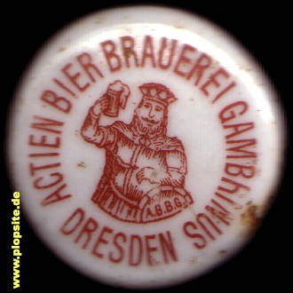 Bügelverschluss aus: Actien Bier Brauerei Gambrinus, Dresden, Deutschland