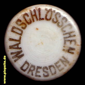 Picture of a ceramic Hutter stopper from: Brauerei Waldschlößchen, Dresden, Germany