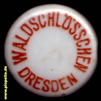 Picture of a ceramic Hutter stopper from: Brauerei Waldschlößchen, Dresden, Germany