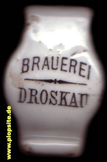 Picture of a ceramic Hutter stopper from: Brauerei H. Müller, Droskau, Drożków, Żary, Poland