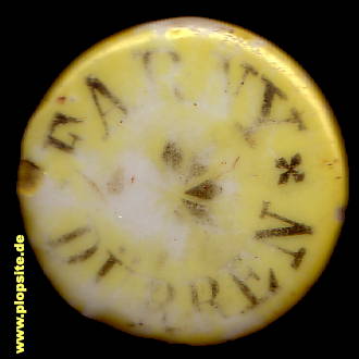 Picture of a ceramic Hutter stopper from: Edelweißbrauerei Farny, Hofgut Dürren, Kißlegg, Germany