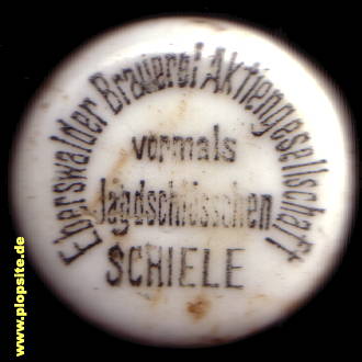 B�ügelverschluss aus: Brauerei Aktiengesellschaft, vormals Jagdschlößchen Schiele , Eberswalde, Deutschland