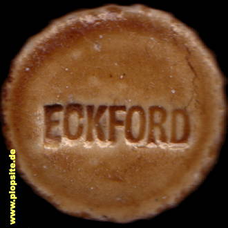 Picture of a ceramic Hutter stopper from: Eckford,  GB, unbekannt, United Kingdom