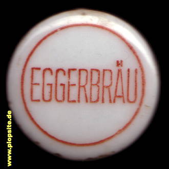 Picture of a ceramic Hutter stopper from: Eggerbräu, Egg, Austria