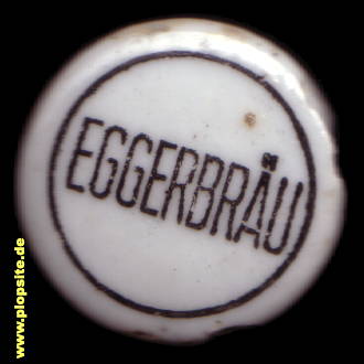 Picture of a ceramic Hutter stopper from: Eggerbräu, Egg, Austria