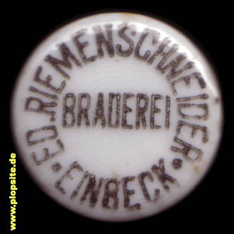 Bügelverschluss aus: Weißbierbrauerei Eduard Riemenschneider, Einbeck, Deutschland
