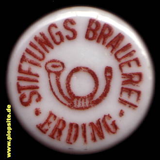 Picture of a ceramic Hutter stopper from: Stiftungs Brauerei  , Erding, Germany
