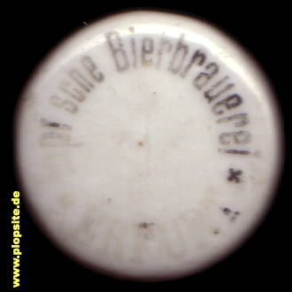 Picture of a ceramic Hutter stopper from: Topf’Sche Bierbrauerei, Erfurt, Germany