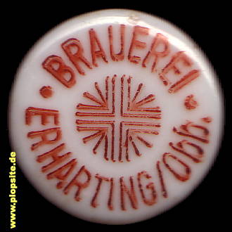 Picture of a ceramic Hutter stopper from: Brauerei, Erharting, Germany