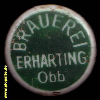 Picture of a ceramic Hutter stopper from: Brauerei, Erharting, Germany