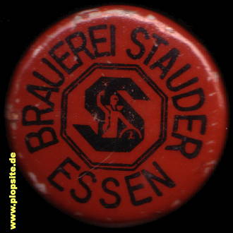 Picture of a ceramic Hutter stopper from: Brauerei Jacob Stauder, Essen / Ruhr, Germany