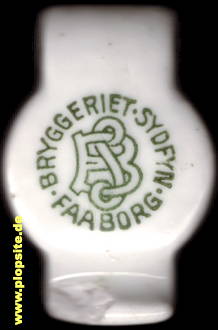 Picture of a ceramic Hutter stopper from: Bryggeriet Sydfyn A/S, Fåborg, Denmark