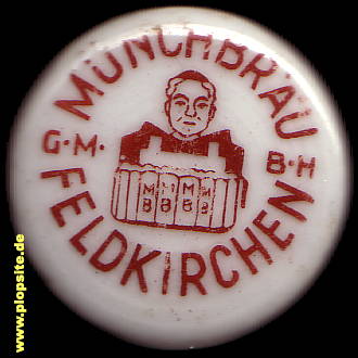 Picture of a ceramic Hutter stopper from: Münchbräu, Feldkirchen / München, Germany