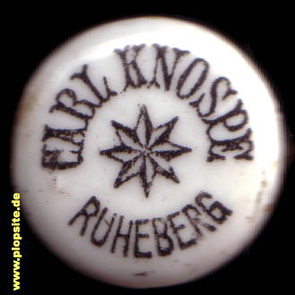 Bügelverschluss aus: Brauerei Ruheberg Carl Knospe, Filehne, Wieleń, Deutsch Filehne, Polen