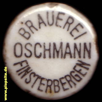 Picture of a ceramic Hutter stopper from: Thüringer Wald Bräu Gebrüder Oschmann, Finsterbergen, Friedrichroda, Germany