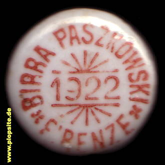 Bügelverschluss aus: Birra Carlo Paszkowski e Comp. S.a.S., Firenze, Florenz, Italien