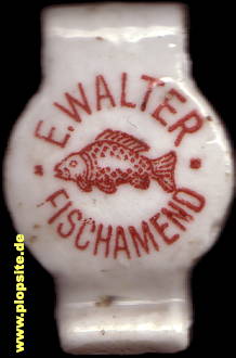 Picture of a ceramic Hutter stopper from: Fischamend, Fischamend E. Walter,  AT, unbekannt, Austria