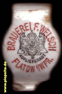 Obraz porcelany z: Lagerbierbrauerei Franz Welsch, Flatow, Złotów, Polska