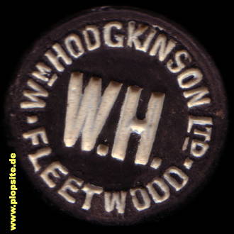 Picture of a ceramic Hutter stopper from: Fleetwood, W. Hodgkingson  Ltd. Wh,  GB, unbekannt, United Kingdom