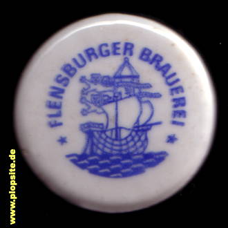 Picture of a ceramic Hutter stopper from: Brauerei, Flensburg, Flensborg, Germany