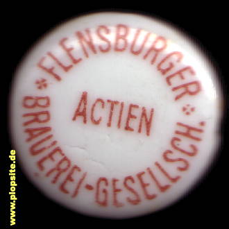 Picture of a ceramic Hutter stopper from: Brauerei, Flensburg, Flensborg, Germany