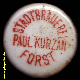 Bügelverschluss aus: Stadtbrauerei Paul Kurzan, Forst / Lausitz, Deutschland