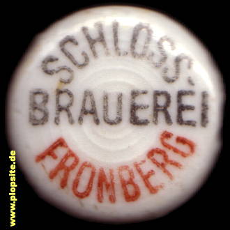 Bügelverschluss aus: Schloßbrauerei Freiherr von Breidach, Schwandorf - Fronberg, Deutschland
