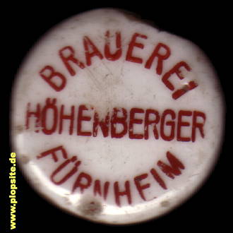 Bügelverschluss aus: Brauerei Hoehenberger, Fürnheim, Wassertrüdingen, Deutschland