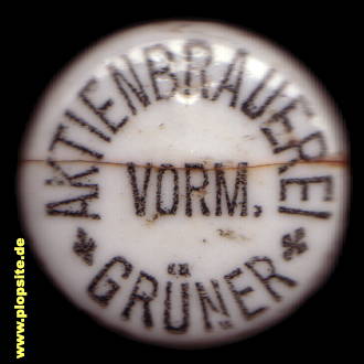 B�ügelverschluss aus: Aktienbrauerei, vormals Grüner, Fürth am Berg, Neustadt bei Coburg, Deutschland