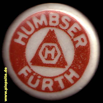 Picture of a ceramic Hutter stopper from: Brauerei Humbser, Fürth am Berg, Neustadt bei Coburg, Germany