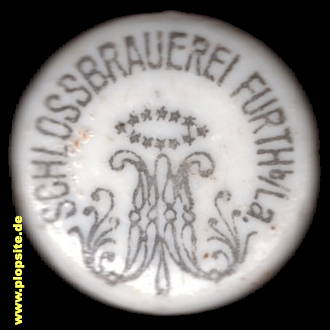 Picture of a ceramic Hutter stopper from: Schloßbrauerei, Furth - Landshut, Germany