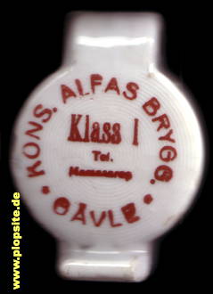 Bügelverschluss aus: Konsumationsföreningen Alfas Bryggeri, Gävle, Gefle, Schweden