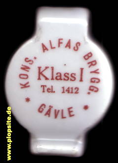 Bügelverschluss aus: Konsumationsföreningen Alfas Bryggeri, Gävle, Gefle, Schweden